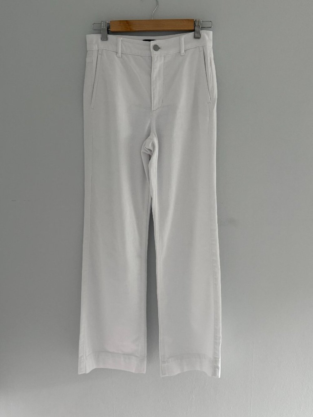 J.Crew White Drapey Denim Trouser Jeans Size 24